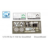 Dreammodel 1/72 CDM72030 Color PE F-15E F-15 Cockpit Detail Update for GWH
