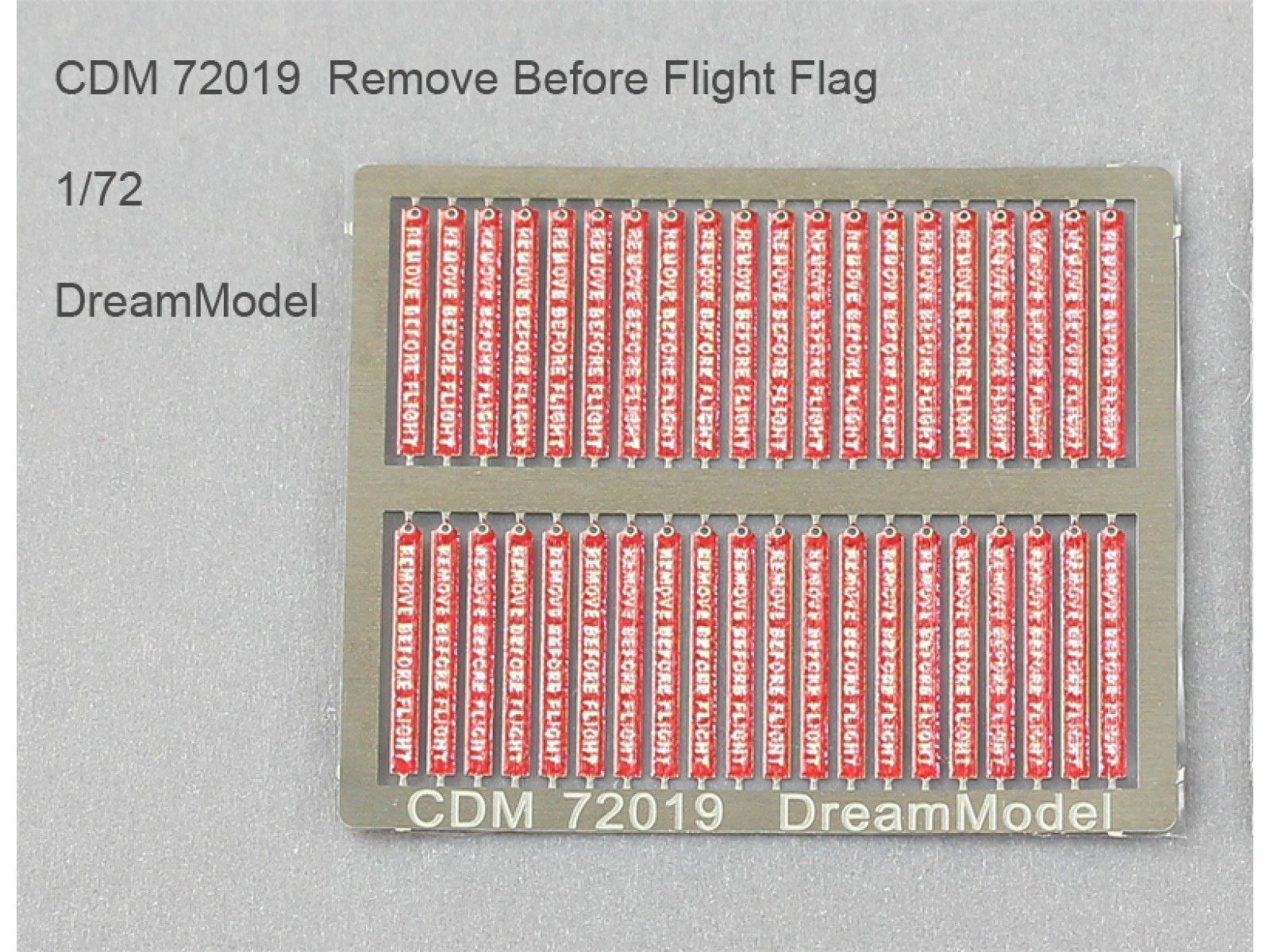 Dreammodel 1//72 72019 Color PE Remove Before Flight Tags Flags
